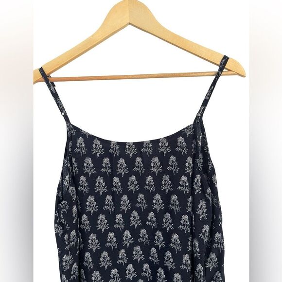 Style & Co. Navy Blue Sleeveless Slip Dress with side split - Picture 3 of 9